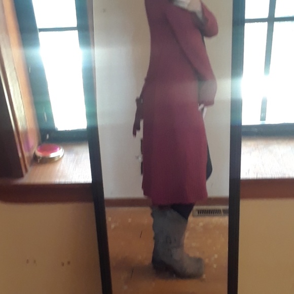 Express Red duster cardigan - Picture 6 of 6